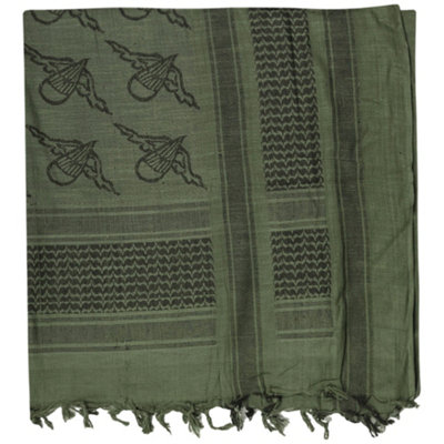 Mil-Tec Shemagh Scarf Paratrooper Olive / Black from B&Q