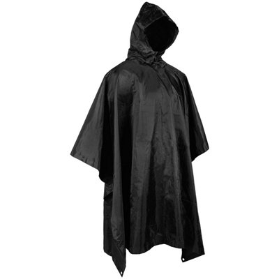 Mil-Tec Wet Weather Poncho Black from B&Q