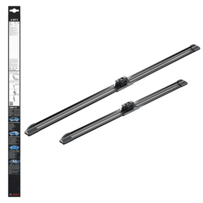 Bosch Aerotwin Flat Wiper Blade Set 26" 650mm & 19" 475mm A207S 3397014207 X2 from B&Q