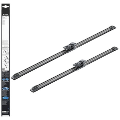 Bosch Aerotwin Flat Wiper Blade Set 24" 600mm & 20" 500mm A113S 3397014316 X2 from B&Q