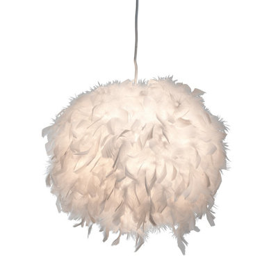 Luminosa Lighting Luminosa Ducky 30Cm Pendant Ceiling Light White 1X E27 from B&Q