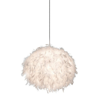 Luminosa Lighting Luminosa Ducky 40Cm Pendant Ceiling Light White 1X E27 from B&Q