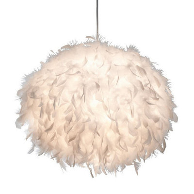 Luminosa Lighting Luminosa Ducky 60Cm Pendant Ceiling Light White 1X E27 from B&Q