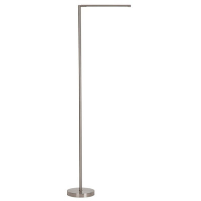 Luminosa Lighting Light Luminosa Ing Luminosa Carlo Led Integrated Floor Lamp Nickel Matt Led Dimmable 3000K Touch Dimmer Size 6