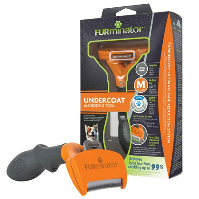 Furminator M Dog Undercoat ToolLong Hair from B&Q