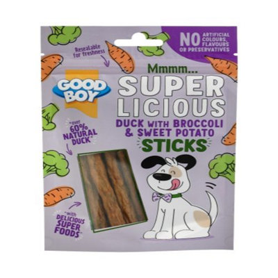 Good Boy Duck With Broccoli & Sweet Potato Sticks 70G (Pack Of 14) from B&Q