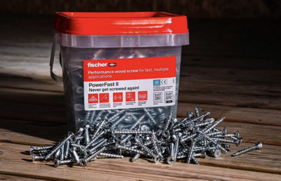 5.0 X 90 Fischer High Performance Powerfast Ii Wood Screws (Tubs) from B&Q