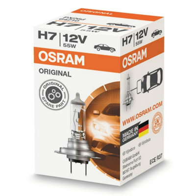 Osram H7 499 477 12V 55W Halogen Car Headlight Headlamp Dipped Fog Bulb Px26D from B&Q