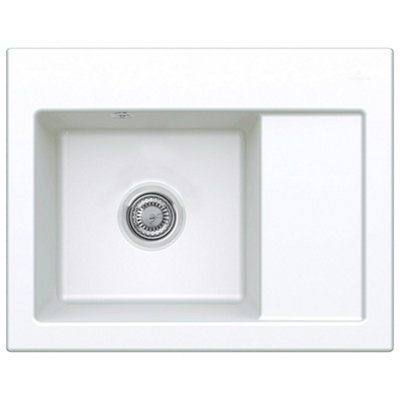 Villeroy-Boch Villeroy & Boch Subway 45 Ceramic 1.0 Bowl Kitchen Sink Rhd650 X 510 X 220 mmNo Waste from B&Q