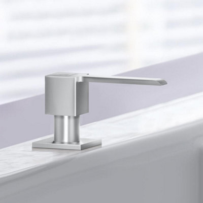 Villeroy & Boch 250Ml Brushed Stainless Steel Square Soap Dispenser 923630Lc. from B&Q
