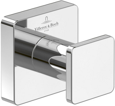 Villeroy & Boch Elements Striking Towel Hook Chrome from B&Q