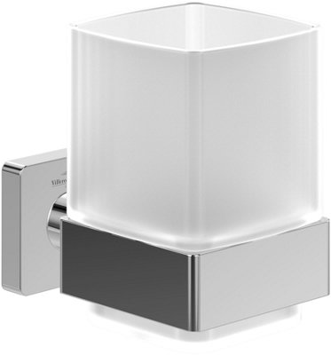 Villeroy & Boch Elements Striking Tumbler And Holder Chrome from B&Q