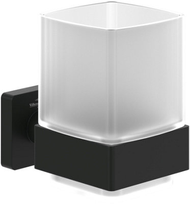 B&Q -  Elements Striking Tumbler And Holder Matt Black