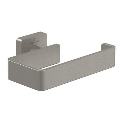 Villeroy & Boch Elements Striking Toilet Roll Holder Matt Brushed Nickel from B&Q