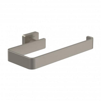 Villeroy & Boch Elements Striking Towel Ring Matt Brushed Nickel from B&Q