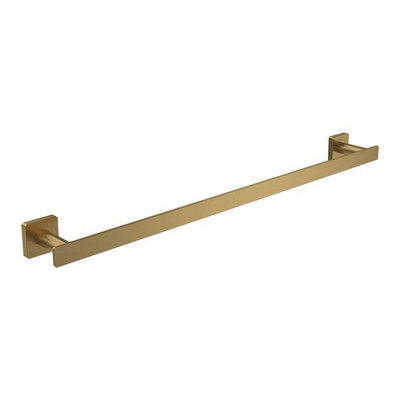 Villeroy & Boch Elements Striking 645mm Towel Rail Brushed Gold from B&Q