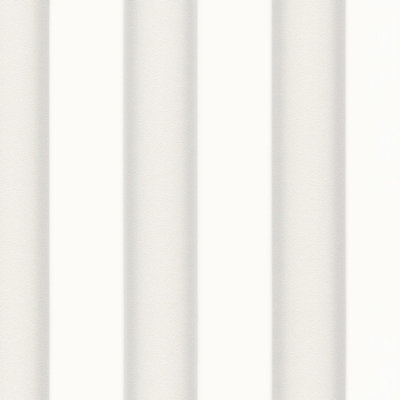 As Creation Bricoflor Ivory And Cream Wide Stripe Wallpaper Scrubbable And Strippable Vinyl Non-Woven Wallpaper 10.05 X 0.70 M from B&Q