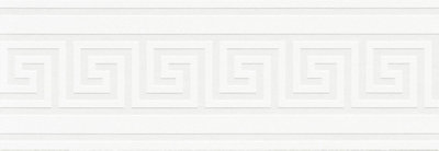 As Creation A.s. Création Meander Self-Adhesive Border Only 5.00 M X 13 Cm Metallic White 936471