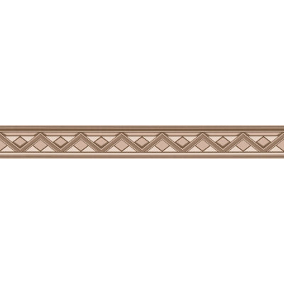 As Creation Bricoflor Brown Geometric Patterned Wallpaper Border Neutral Tone Wallpaper Border With Geometric Pattern 5.00 X 0.05 M