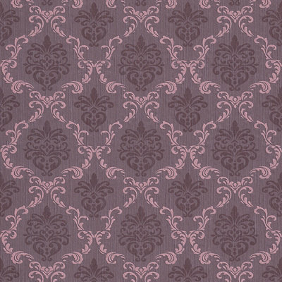 As Creation Bricoflor Non-Woven WallpaperPattern WallpaperDamask In Violet10,05 X 0,53 M from B&Q