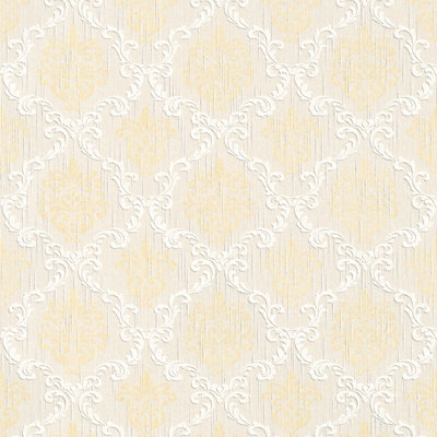 As Creation Bricoflor Non-Woven WallpaperPattern WallpaperDamask In BeigeCreamGrey10,05 X 0,53 M from B&Q