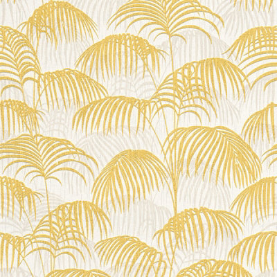 As Creation Bricoflor Non-Woven WallpaperLeaf & Palm WallpaperChinoiserieJungle & Tropical In YellowGreyWhite10,05 X 0,53 M from B&Q