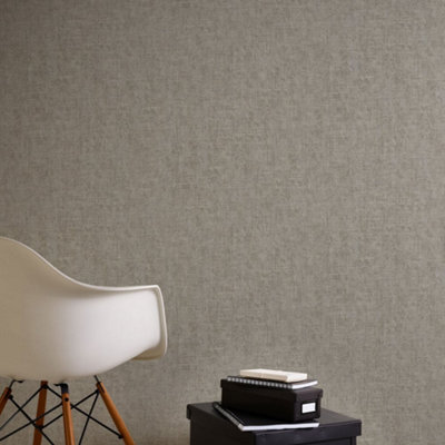 B&Q -  Havana Brown Metallic Texture Textured Wallpaper