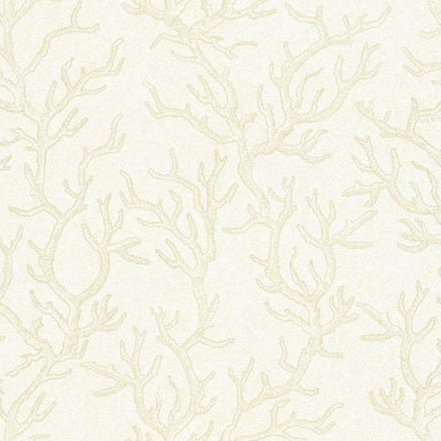 As Creation Bricoflor Cream And Beige Metallic Wallpaper With Tree Detail Metallic Wallpaper 10.05 X 0.70 M from B&Q