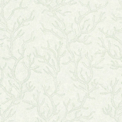 As Creation Bricoflor Green Metallic Wallpaper For Hallway Green Metallic Wallpaper With Tree Detail Metallic Wallpaper 10.05 X 0.70 M from B&Q