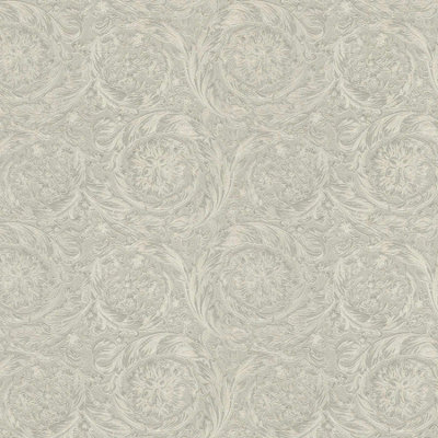 As Creation Bricoflor Taupe Metallic Baroque Effect Flower Wallpaper Non-Woven Vinyl Scrubbable And Strippable Wallpaper 10.05 X 0.70 M from B&Q