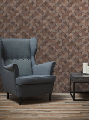 As Creation Bricoflor Non-Woven WallpaperPattern WallpaperVintageLuxuryGeometric In BeigeCreamBrownGrey10,05 X 0,53 M from B&Q