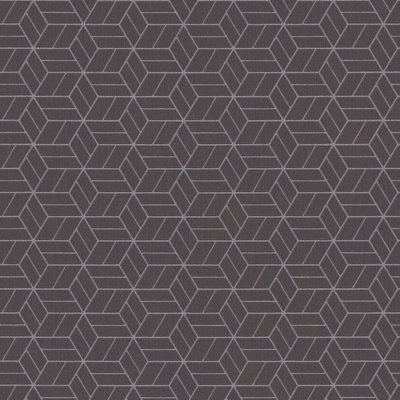 As Creation Bricoflor Non-Woven WallpaperPattern WallpaperLuxuryGeometricGlitter In BrownSilver10,05 X 0,53 M from B&Q