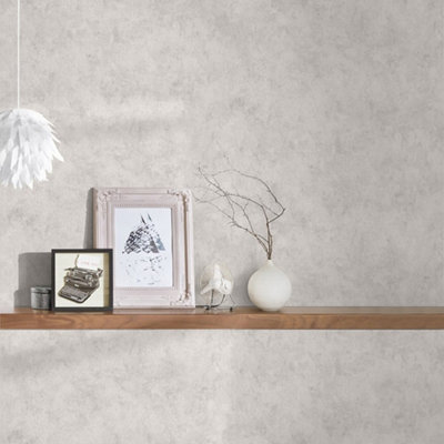 Galerie Horizon Cream Mottled Texture Wallpaper from B&Q