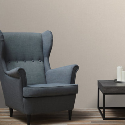 Galerie Welcome Home Beige Cotton Texture Wallpaper from B&Q