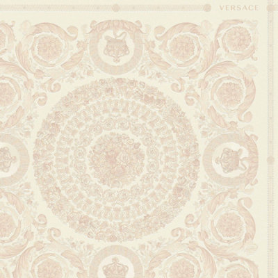 As Creation Bricoflor Coral And Rose Gold Tile Effect Baroque Wallpaper Strippable And Scrubbable Wallpaper 10.05 X 0.70 M from B&Q