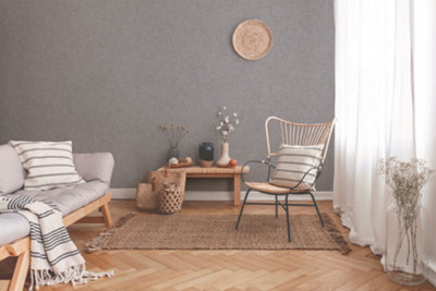As Creation Bricoflor Non-Woven WallpaperPlain Wallpaper In BeigeCreamBrownGrey10,05 X 0,53 M