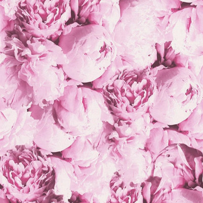 I Love Wallpaper Romantic Flower Floral Wallpaper In Pink And Purple from B&Q
