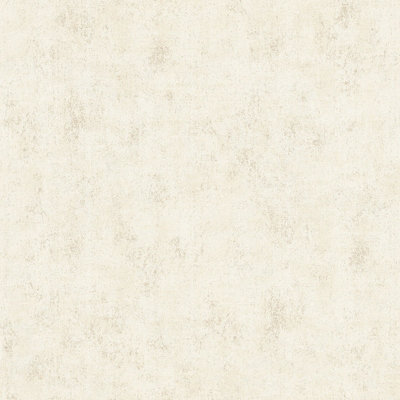 As Creation Bricoflor Non-Woven WallpaperPlain Wallpaper In BeigeCream10,05 X 0,53 M from B&Q