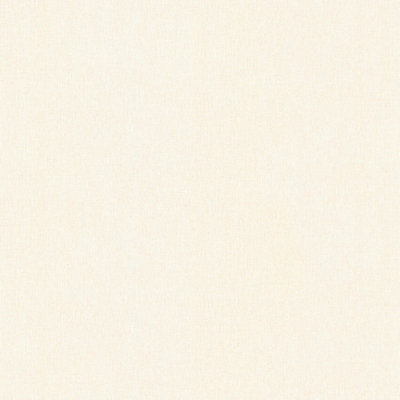 As Creation Bricoflor Non-Woven WallpaperPlain Wallpaper In BeigeCreamWhite10,05 X 0,53 M