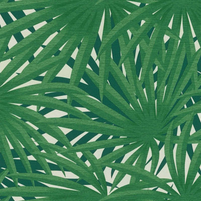 As Creation Bricoflor Green Palm Tree Distressed Wallpaper Modern Textured Look Patterned Wallpaper 10.05 X 0.53 M from B&Q