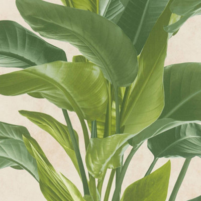 As Creation Metropolitan Stories Leaf Vinyl Wallpaper Textured Antonio Barcelona from B&Q