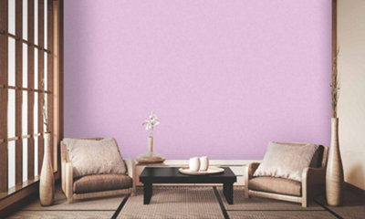 As Creation Bricoflor Non-Woven WallpaperPlain Wallpaper In PurplePink10,05 X 0,53 M from B&Q
