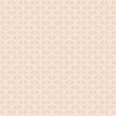 As Creation Bricoflor Geometric Wallpaper In Salmon Pink And Gold Pale Pink 10.05 X 0.53 M from B&Q