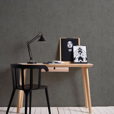 B&Q -  Havana Grey Texture Textured Wallpaper