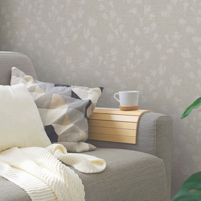 Galerie Fusion Cream Floral Trail Motif Wallpaper from B&Q