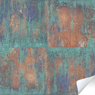 As Creation Bricoflor Non-Woven WallpaperMoroccan & Tiled Wallpaper In OrangeTerracottaTurquoise8,40 X 0,53 M from B&Q