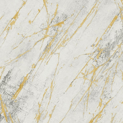 B&Q -  A.s. Creation Marble White & Gold Wallpaper 38817-3