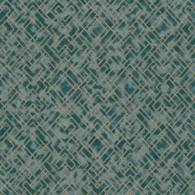 As Creation Bricoflor Non-Woven WallpaperPattern Wallpaper In Blue10,05 X 0,53 M from B&Q