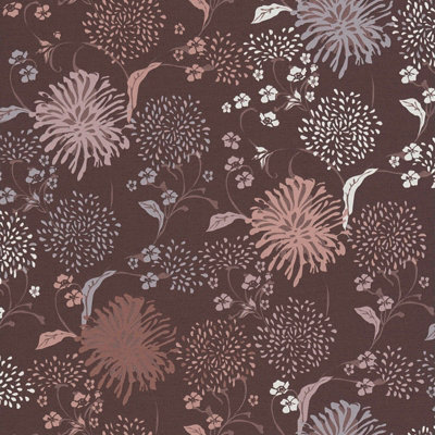 As Creation Bricoflor Non-Woven WallpaperFloral Wallpaper In Red10,05 X 0,53 M from B&Q