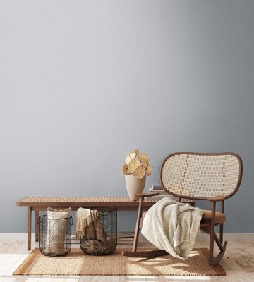 As Creation Bricoflor Non-Woven WallpaperPlain Wallpaper In Grey10,05 X 0,53 M from B&Q